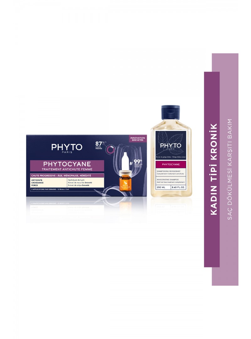 Phyto Kadın Tipi Kronik Dökülme Karşıtı Bakım Seti ( Şampuan + Ampul )