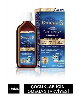 Nutraxin Omega-3 Kids Şurup 150 ml