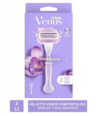 Gillette Venüs Comfortglide Breeze Tıraş Makinesi + 2 Yedek Bıçak