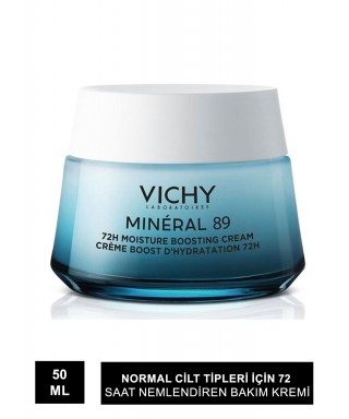 Vichy Mineral 89 Boosting Cream  Normal ve Karma Cilt Light 50 ml(S.K.T 11-2025)