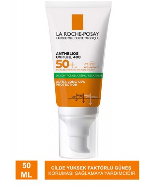 La Roche Posay Anthelios Oil Control Gel Yüz Güneş Kremi Karma/Yağlı Ciltler SPF50+ Yüksek Koruma 50ml
