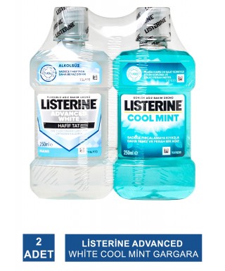 Listerine Advanced White 250 ml + Cool Mint 250 ml Set