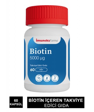İmuneks Biotin 5000mg 60 Tablet