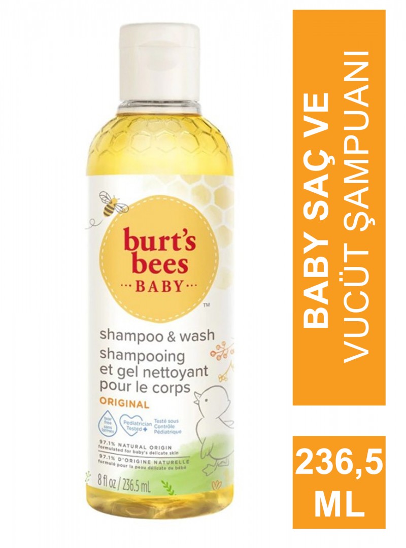 Burts Bees Baby Shampoo & Wash ( Saç & Vücut Şampuanı ) 236,5 ml