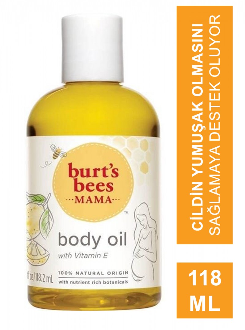 Burts Bees Mama Bee Nourishing Body Oil 118 ml Anneye Özel Besleyici Vücut Yağı