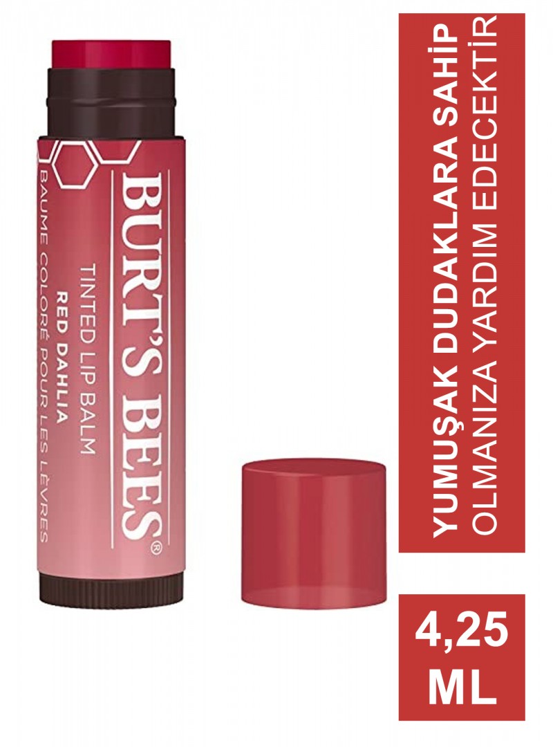 Burts Bees Tinted Lip Balm Vişne 4,25 ml Renkli Dudak Bakım Kremi