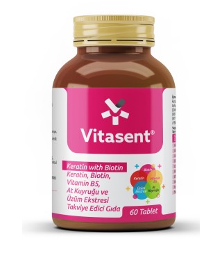 Vitasent Keratin & Biotin 60 Tablet