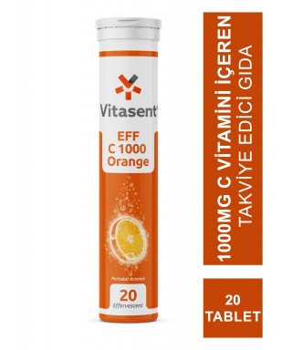 Vitasent Vitamin C 1000 20 Efervesan Tablet