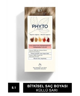 Phyto Color Bitkisel Saç Boyası - 8.1 - Küllü Sarı