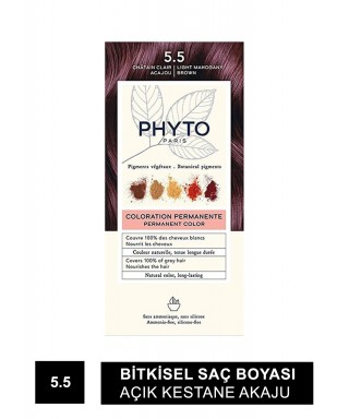 Phyto Color Bitkisel Saç Boyası - 5.5 - Açık Kestane Akaju