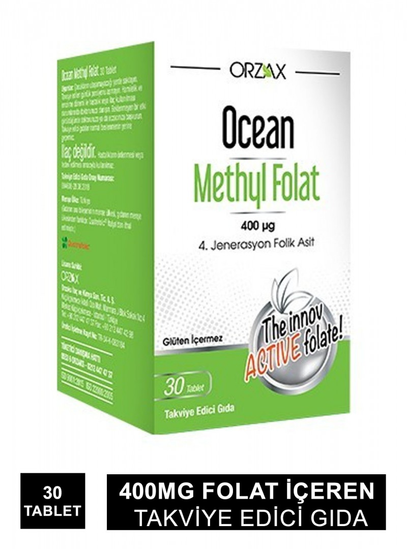Ocean Methly Folat 400mg 30 Tablet