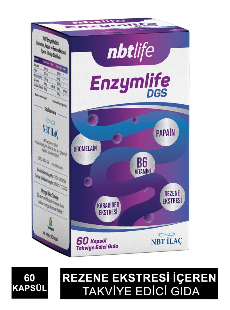 Nbt Life Enzymlife DGS 60 Kapsül