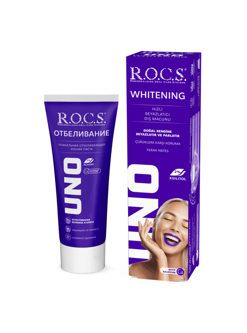 Rocs Uno Whitening ( Beyazlatıcı ) Diş Macunu 60 ml