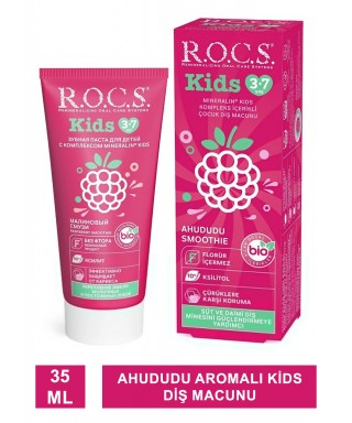 ROCS Kids Ahududu 3-7 Yaş Florürsüz Diş Macunu 35 ml