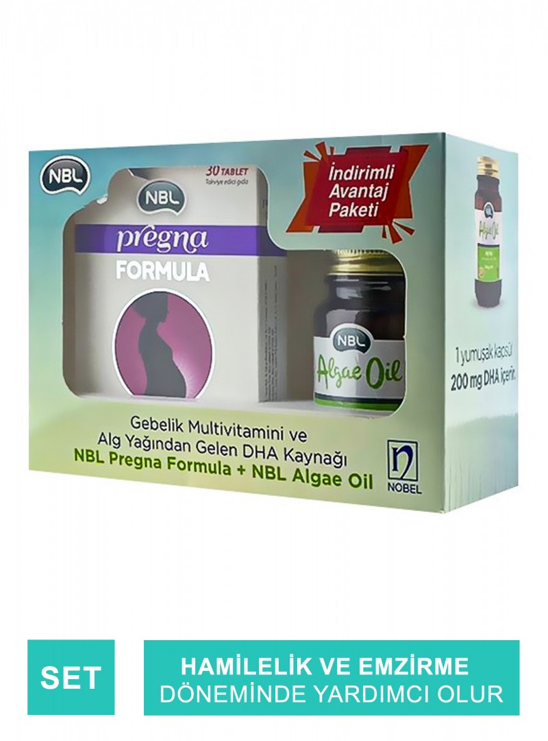 Nbl Pregna Formula 30 Tablet + Algae Oil 30 Kapsül Set