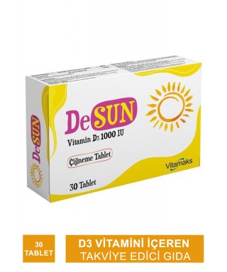 Vitamaks DeSun Vitamin D3 1000IU 30 Tablet