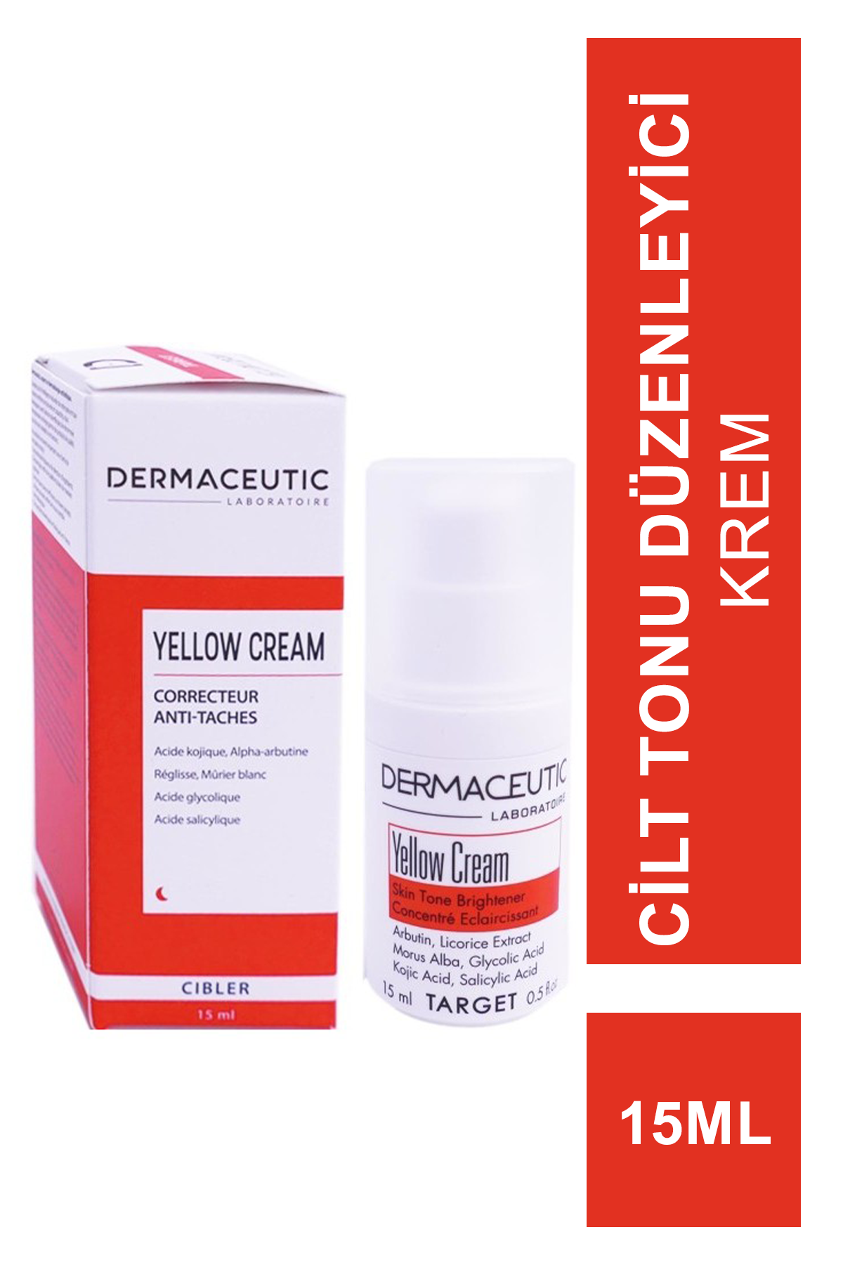 Outlet - Dermaceutic Yellow Cream 15 ml - Cilt Tonu Düzenleyici Krem
