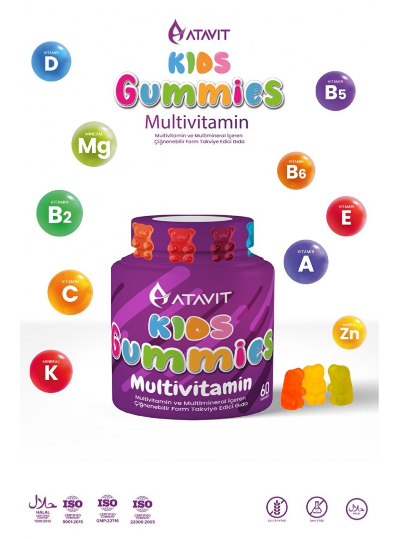 Atavit Kids Multivitamin Gummies 60 Yumuşak Kapsül