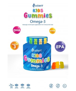 Atavit Kids Omega 3 Gummies 60 Yumuşak Kapsül