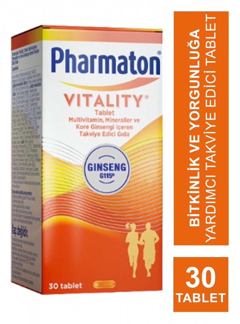Pharmaton Vitality Multivitamin 30 Tablet - Takviye Edici Gıda (S.K.T 10-2024)