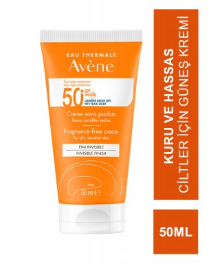 Avene SPF 50+ Creme 50 ml Kuru/Hassas Ciltler İçin Güneş Kremi