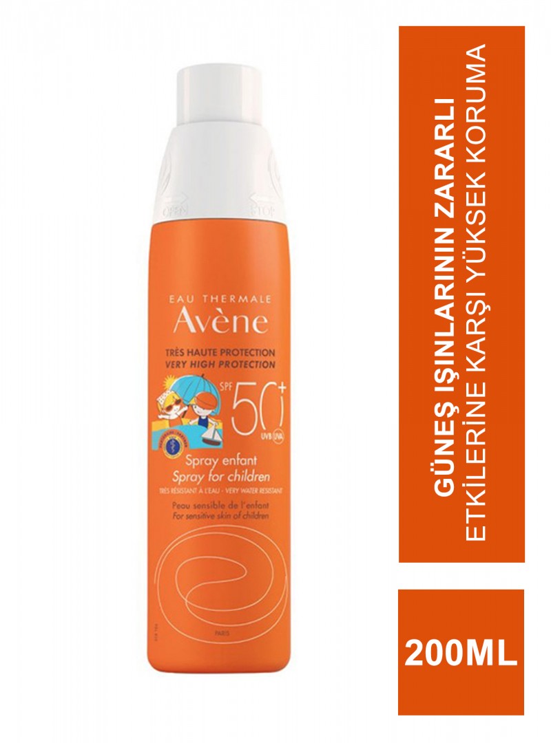 Avene Spf 50+ Spray Enfant 200 ml Çocuklar İçin Güneşten Korunma (S.K.T 12-2025)