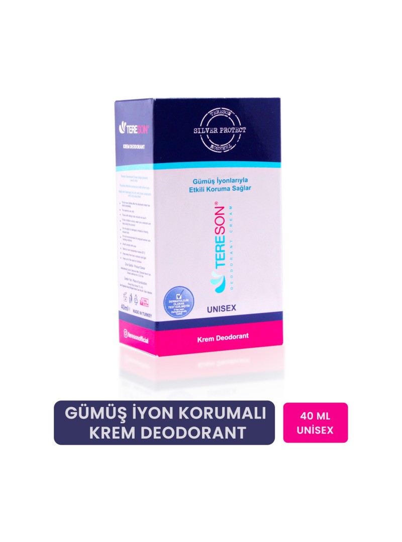 Outlet - Tereson Krem Deodorant Gümüş İyon Korumalı 40 ml