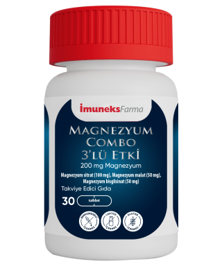 İmuneks Magnezyum Combo 3'lü Etki 30 Tablet