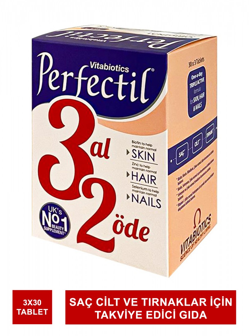 Vitabiotics Perfectil Skin , Hair , Nails 3Al2Öde 3x30 Tablet
