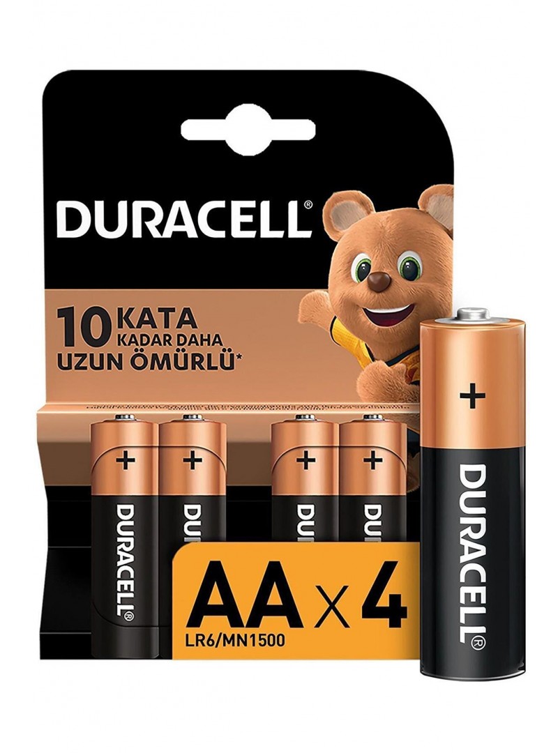 Duracell AA 4'lü Kalem Pil ( LR6/MN1500)