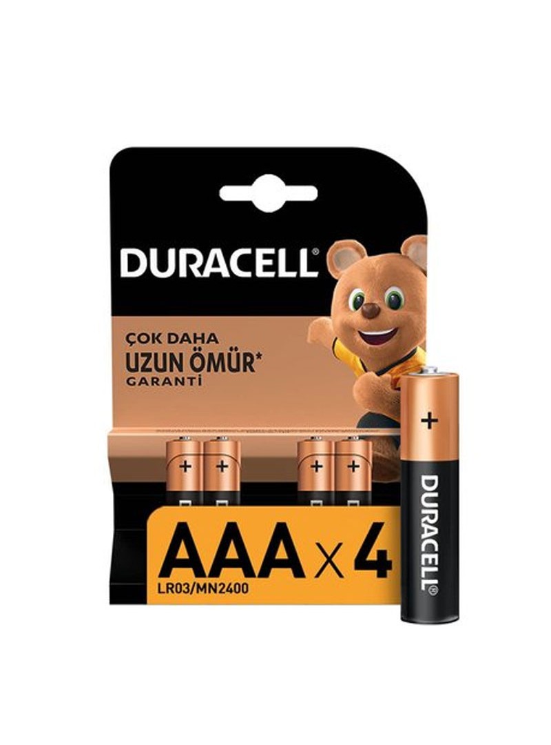 Duracell AAA 4'lü İnce Pil ( LR03/MN1500)
