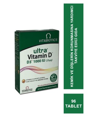 Outlet - Vitabiotics Ultra Vitamin D3 1000 IU 96 Tablet