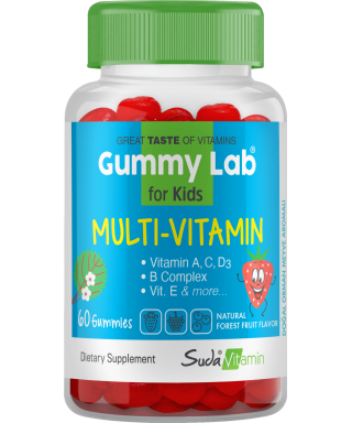 Suda Vitamin Gummy Lab Multi-Vitamin for Kids 60 Yumuşak Kapsül