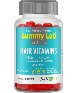 Suda Vitamin Gummy Lab Hair Vitamins for Adult 60 Yumuşak Kapsül