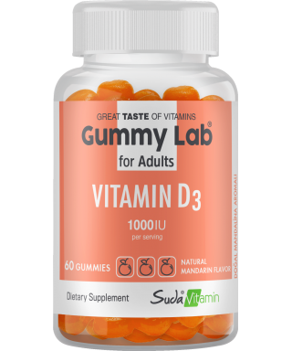 Suda Vitamin Gummy Lab Vitamind D3 for Adult 60 Yumuşak Kapsül