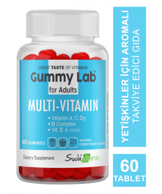 Suda Vitamin Gummy Lab Multi-Vitamin for Adult 60 Yumuşak Kapsül