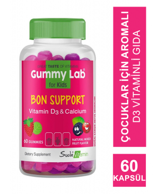 Suda Vitamin Gummy Lab Bon Support for Kids 60 Yumuşak Kapsül
