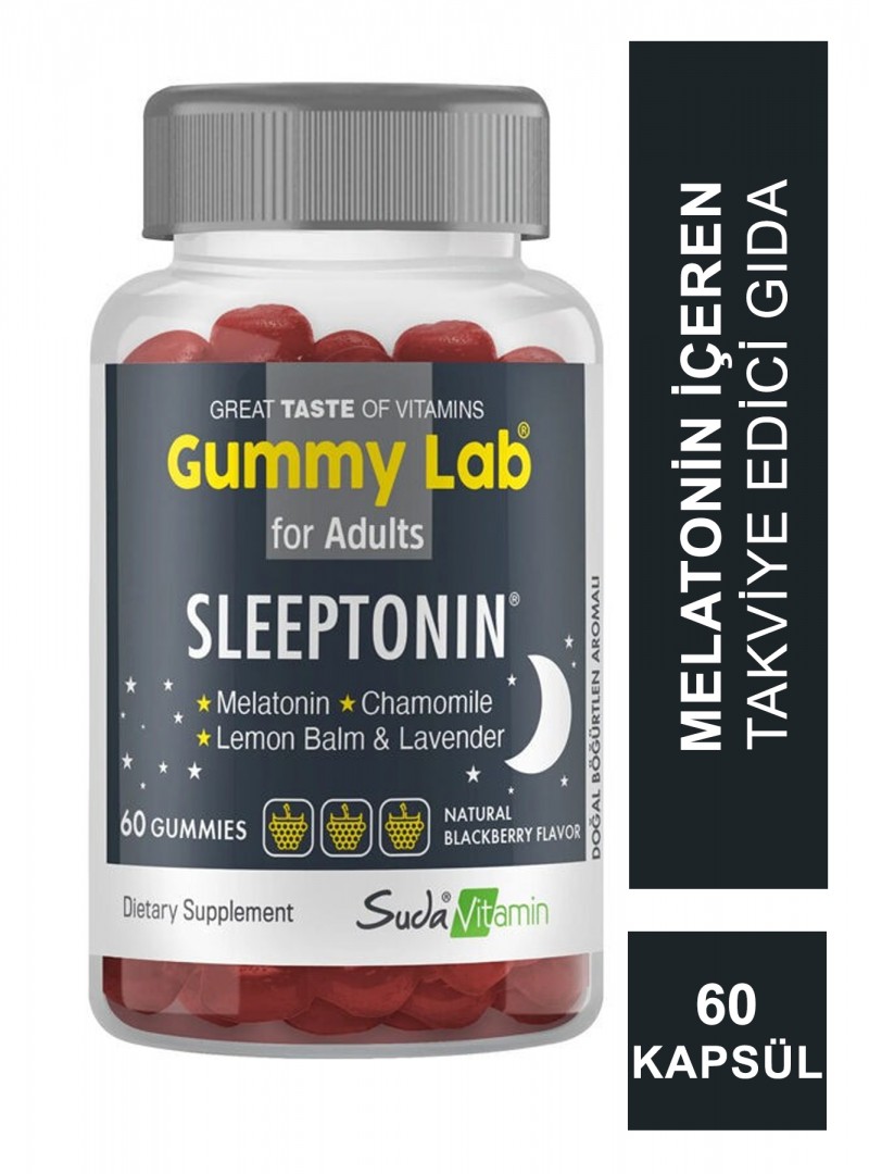 Suda Vitamin Gummy Lab Sleeptonin for Adult 60 Yumuşak Kapsül