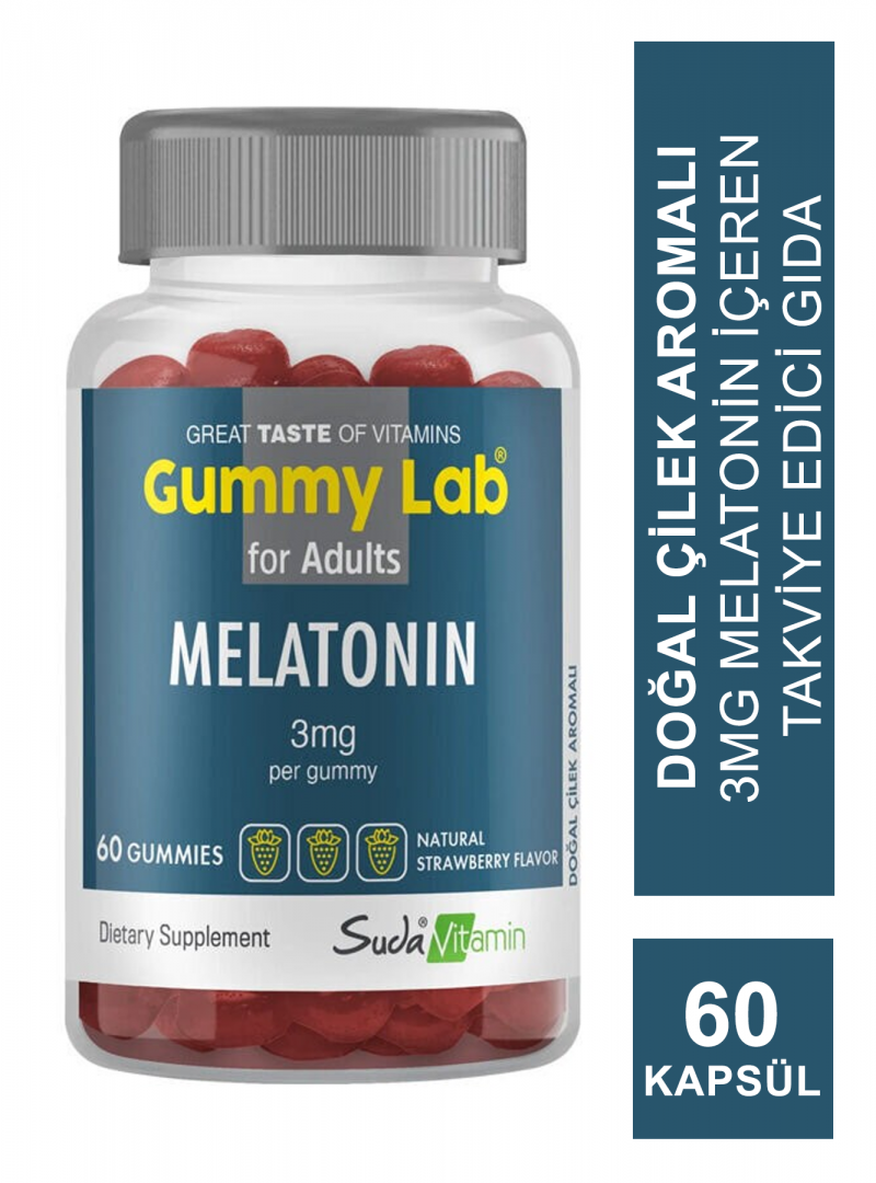 Suda Vitamin Gummy Lab Melatonin for Adult 60 Yumuşak Kapsül