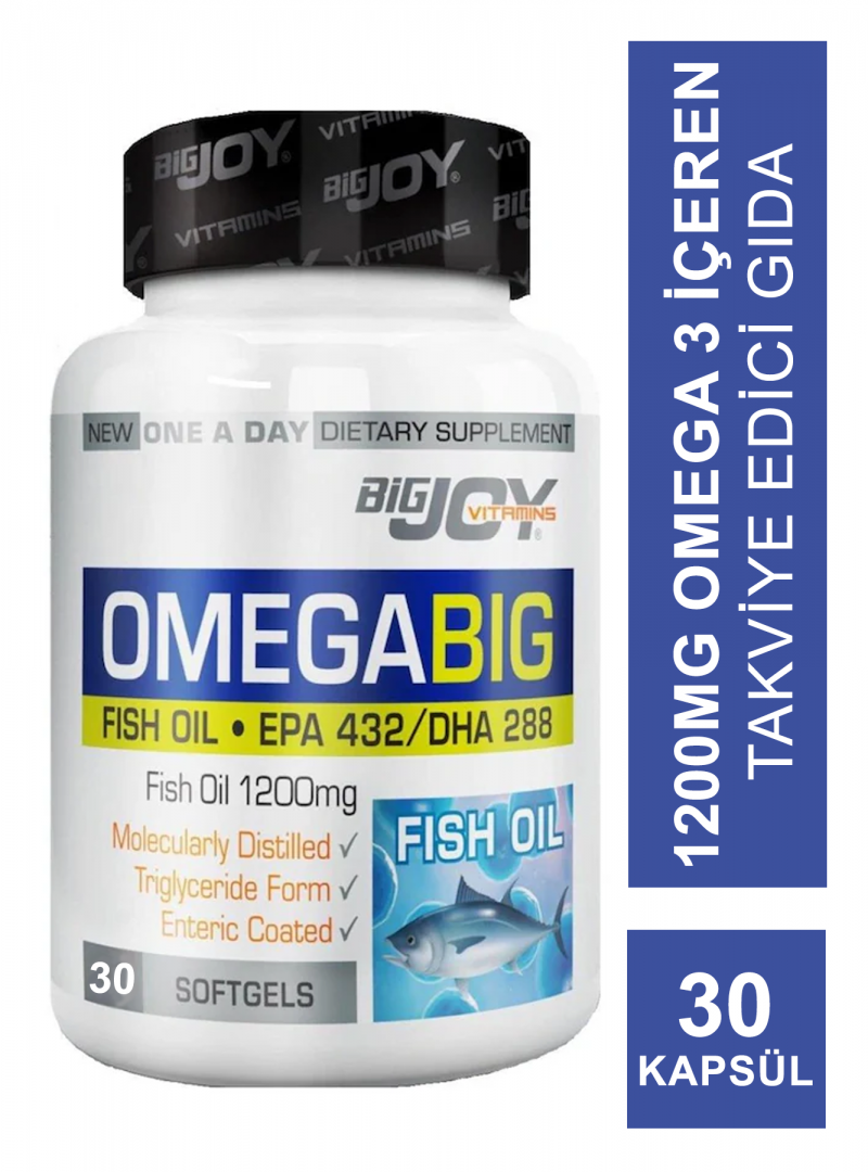 Suda Vitamin Omegabig Balık Yağı 1200 mg 30 Kapsül