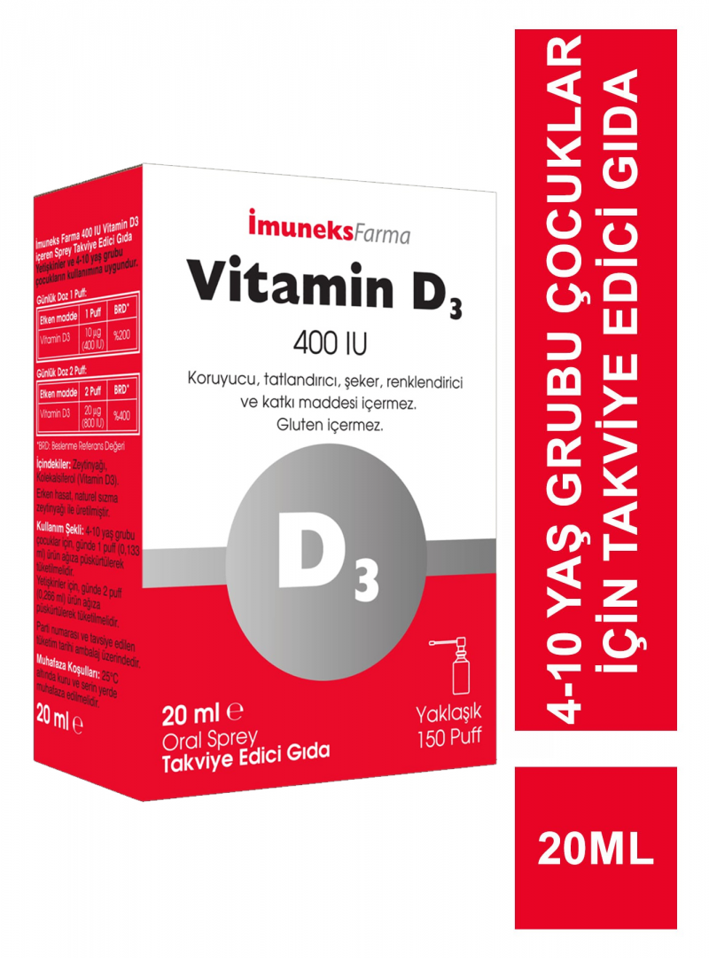 Imuneks Vitamin D3 400 IU 20 ml