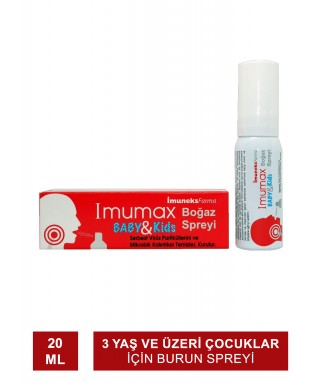Imuneks Imumax Baby & Kids Boğaz Spreyi 20 ml (S.K.T 05-2025)