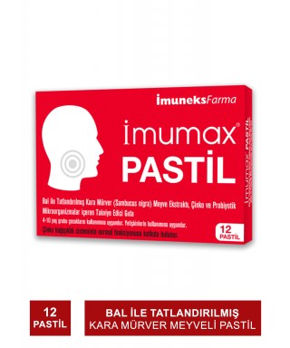 Imuneks Imumax Pastil 12 Adet (S.K.T 01-2026)