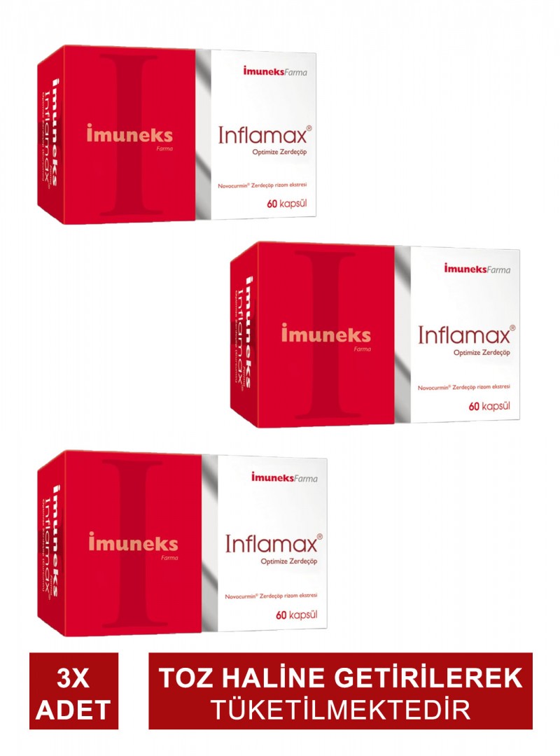 Imuneks Inflamax Optimize Zerdeçöp 60 Kapsül x 3 Adet