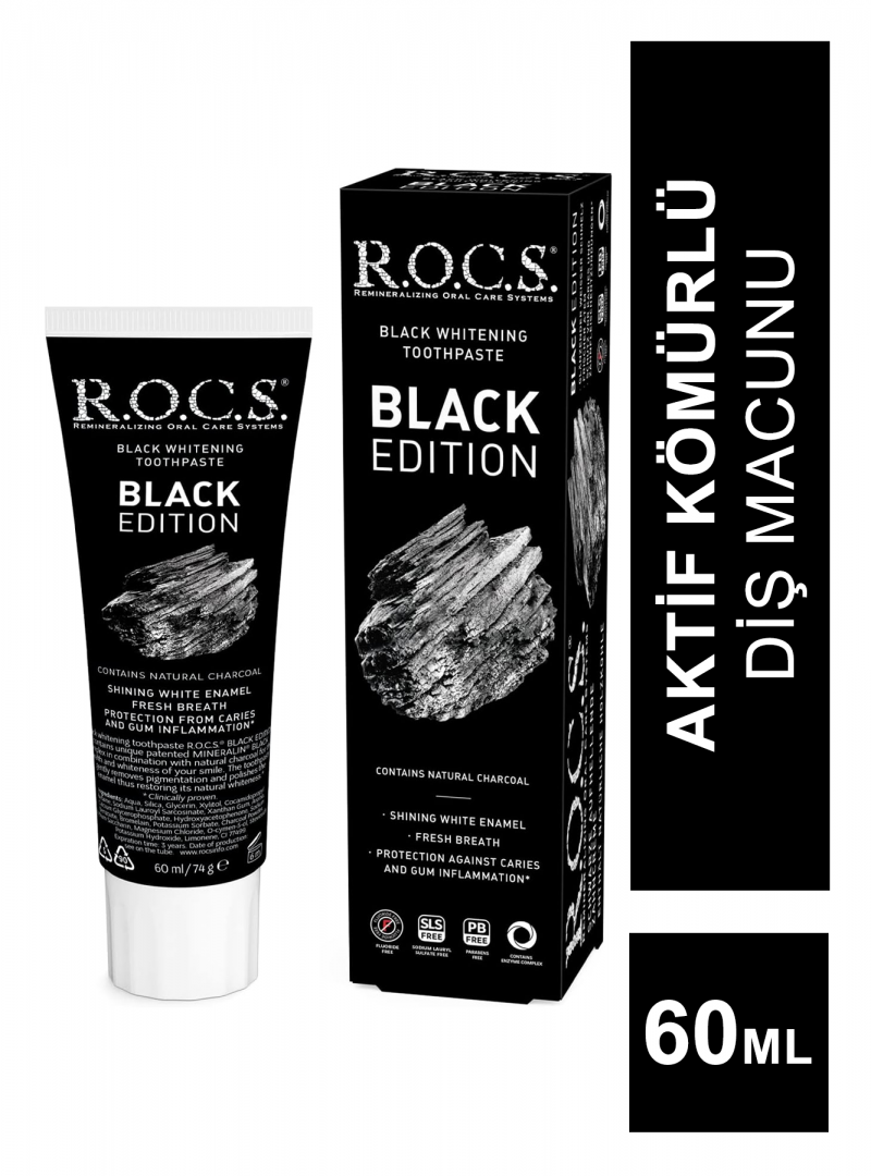 Rocs Black Edition Diş Macunu 60 ml