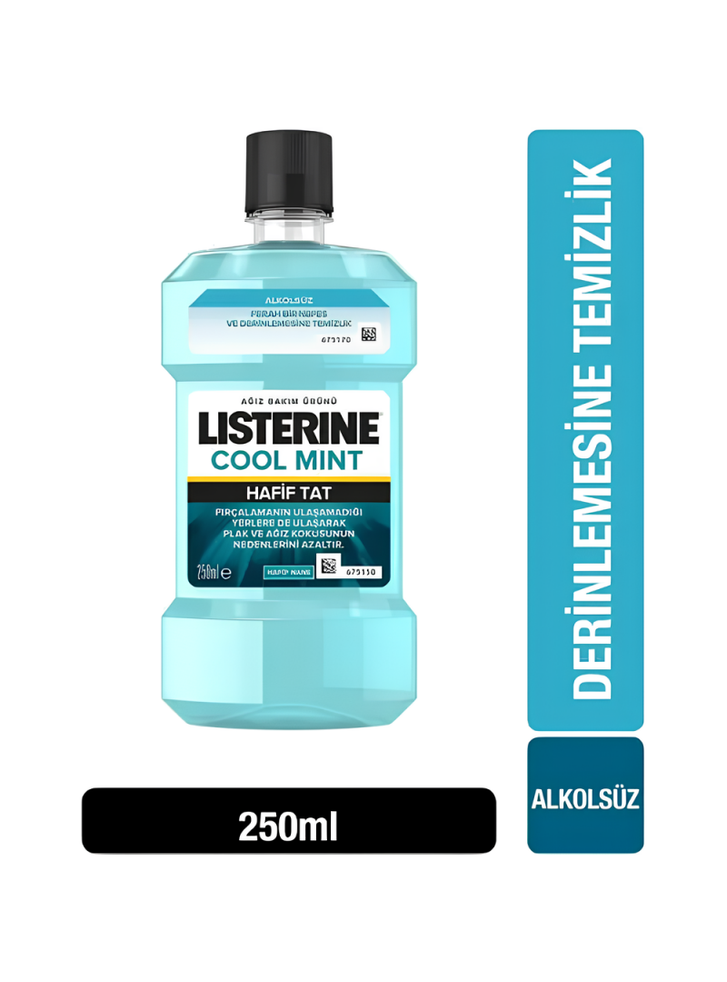 Listerine Cool Mint Hafif Tat Alkolsüz Ağız Gargarası 250 ml - Hafif Nane