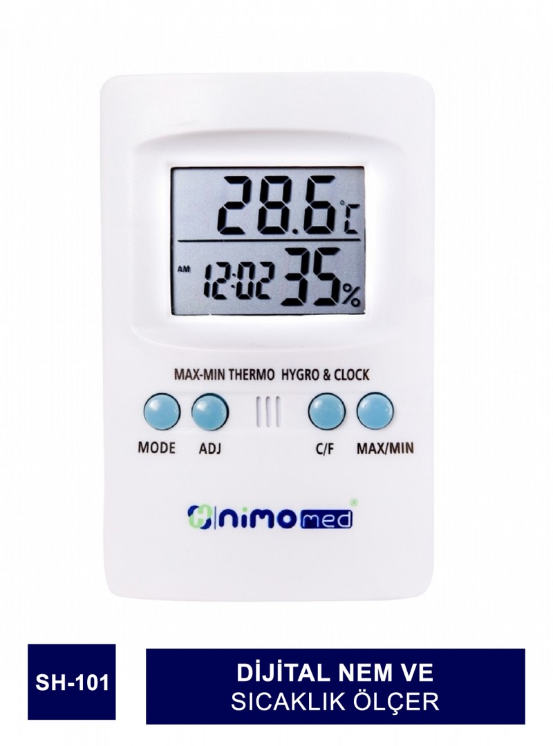 Nimo Med Dijital Nem ve Sıcaklık Ölçer ( SH-101 )