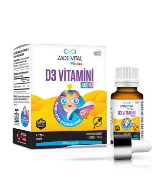Zade Vital Miniza D3 Vitamin Damla 20 ml