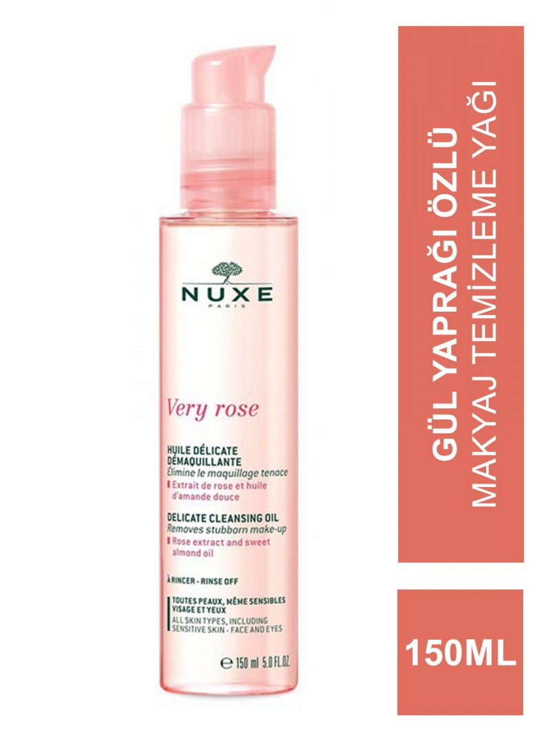 Nuxe Very Rose Delicate Cleansing Oil - Temizleme Yağı 150 ml
