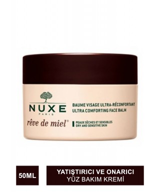 Nuxe Reve De Miel Ultra Comforting Face Balm Nemlendirici Yatıştırıcı ve Onarıcı Yüz Bakım Kremi - Gündüz - Gece 50 ml